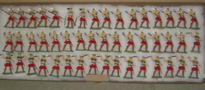 Appraisal: Forty eight Cherilea Toys plastic Viking figures various E