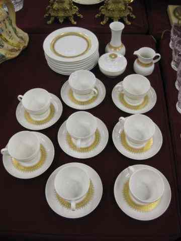 Appraisal: pcs Thomas German Porcelain Dessertservice includes - '' plates cups