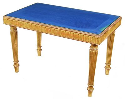 Appraisal: A giltwood centre table the moulded edge rectangular top inset