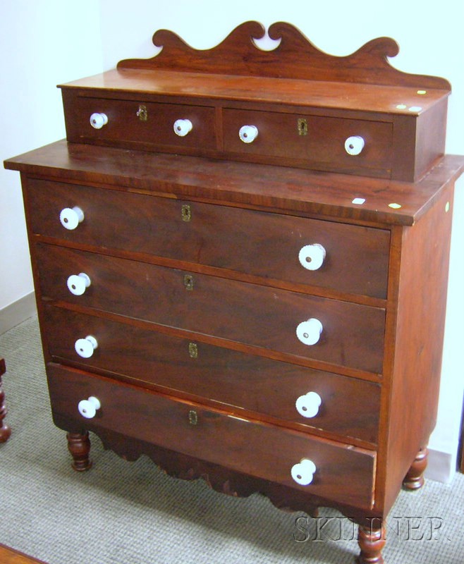 Appraisal: Empire Mahogany and Mahogany Veneer Bureau