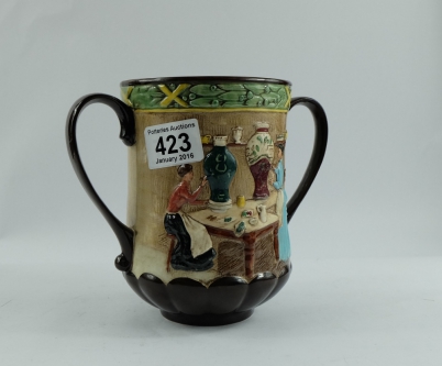 Appraisal: Royal Doulton loving cup Pottery in the past D limited