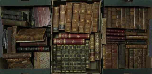 Appraisal: Sundry leather bound books