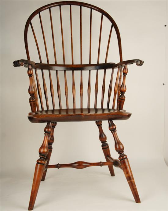 Appraisal: Wallace Nutting Windsor Arm Chair with original paper label bearing