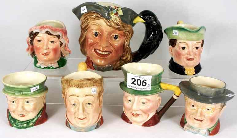 Appraisal: A collection of Beswick Character Jugs to include Pecksniff Barnaby