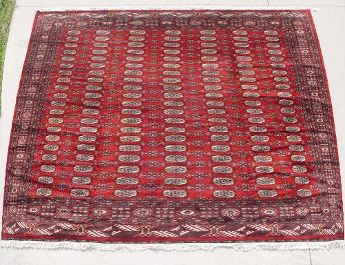 Appraisal: HAND TIED BOKHARA RUG Approx ' '' x ' ''