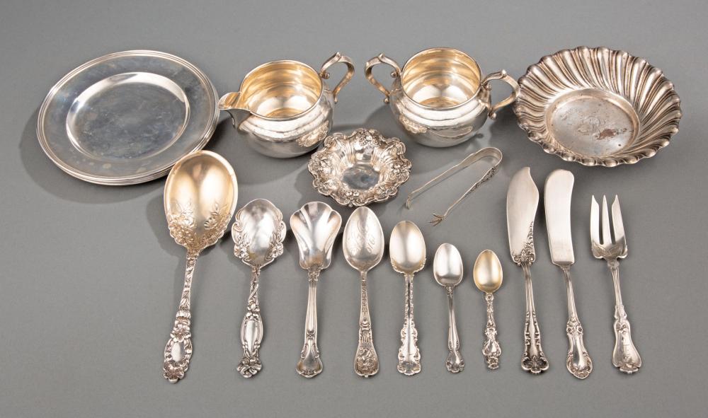 Appraisal: Group of Antique and Vintage American Sterling Silver incl Whiting