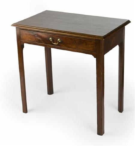 Appraisal: A George III mahogany side table circa the moulded top