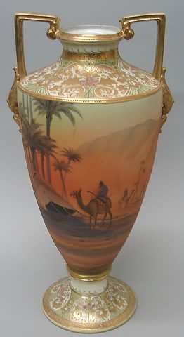 Appraisal: Featuring camel and rider design with raised enamel and gilt