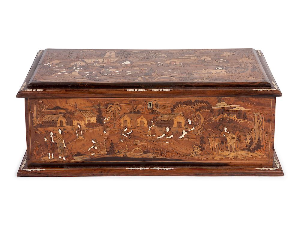 Appraisal: A Continental Marquetry Chest Height x width x depth inches