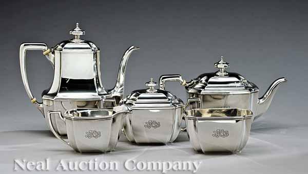 Appraisal: A Tiffany and Co Sterling Silver Coffee and Tea Service