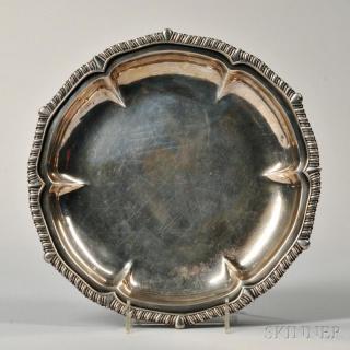 Appraisal: George III Sterling Silver Dish London - William Burwash Richard