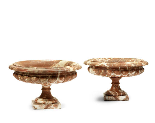 Appraisal: A pair of th century rouge royal du Languedoc marble