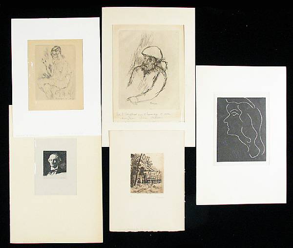 Appraisal: After Various Artists A Group of Prints Pierre Bonnard Portrait