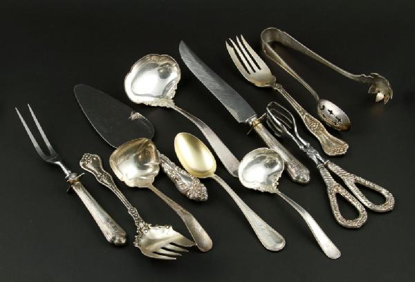 Appraisal: - Lot of Serving Pieces Sterling Lot of sterling silver