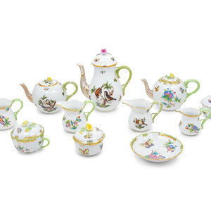 Appraisal: A Group of Herend Porcelain Tea and Coffee Articles th