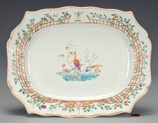 Appraisal: Chinese Export Armorial Platter Chinese Export Porcelain platter or tray