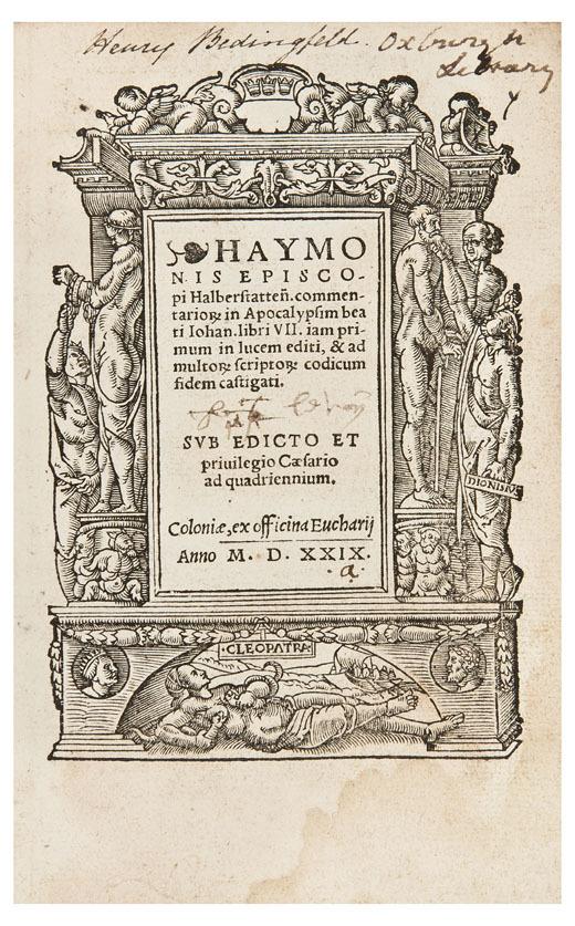 Appraisal: RUPERTUS Abbot of Deutz c - Haymonis in Apocalypsim commentariiorum