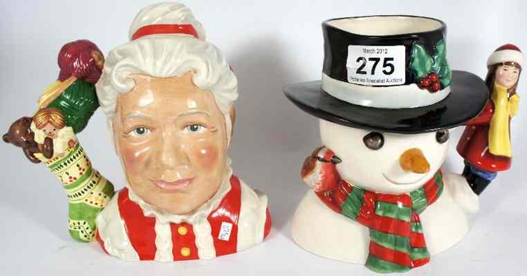 Appraisal: Royal Doulton Large Character Jug Snowman D for Pascoe Limited