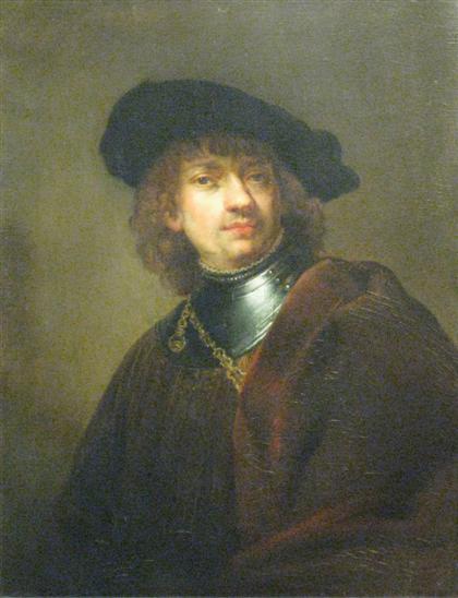 Appraisal: AFTER REMBRANDT VAN RIJN dutch - SELF-PORTRAIT Oil on canvas