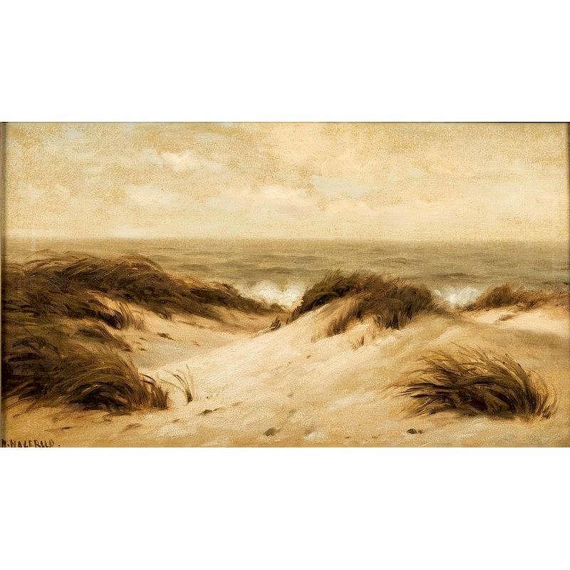 Appraisal: Nels Hagerup Painting Framed oil on canvas Sand Dunes by