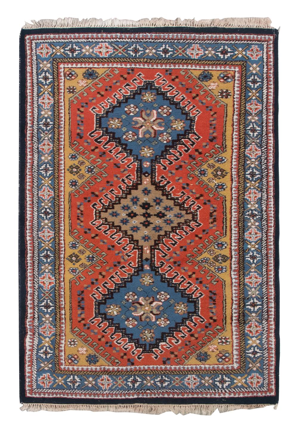 Appraisal: TURKISH RUG X LATE TH CENTURYTURKISH RUG ' X '