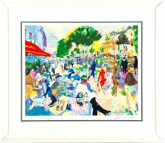 Appraisal: LeRoy Neiman New York b FOUQUET'S serigraph framed signed lower