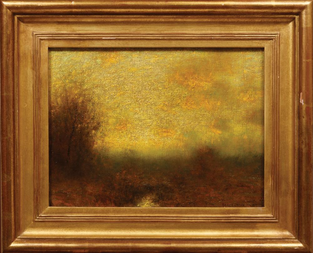 Appraisal: Bruce Crane American - Russet and Gold oil on canvas