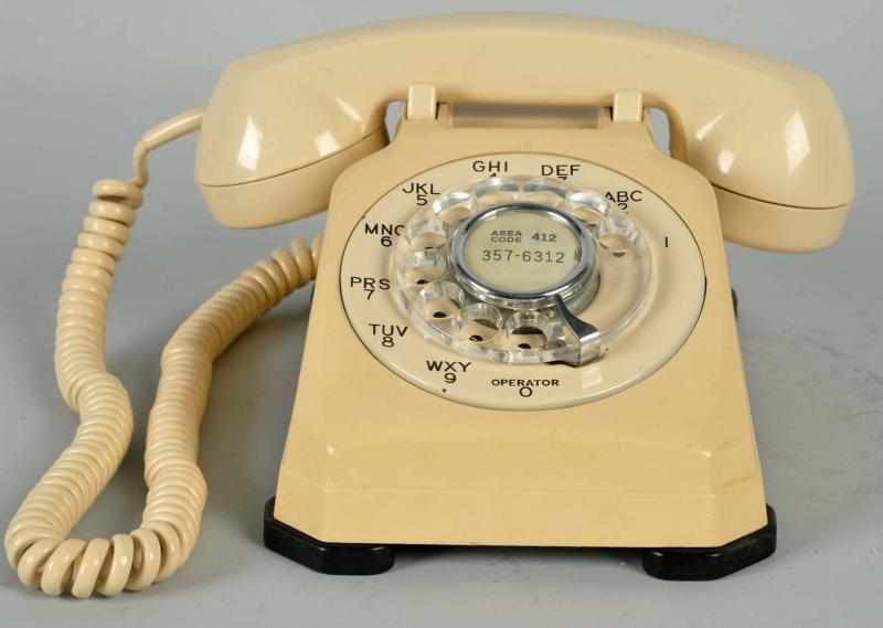 Appraisal: Stromberg Carlson Ivory Cradle Telephone Circa Plastic with solid handset