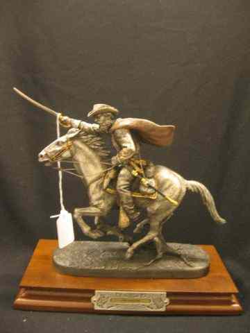 Appraisal: Chilmark Pewter Civil War Figurine ''The Cavalier'' rider on horseback