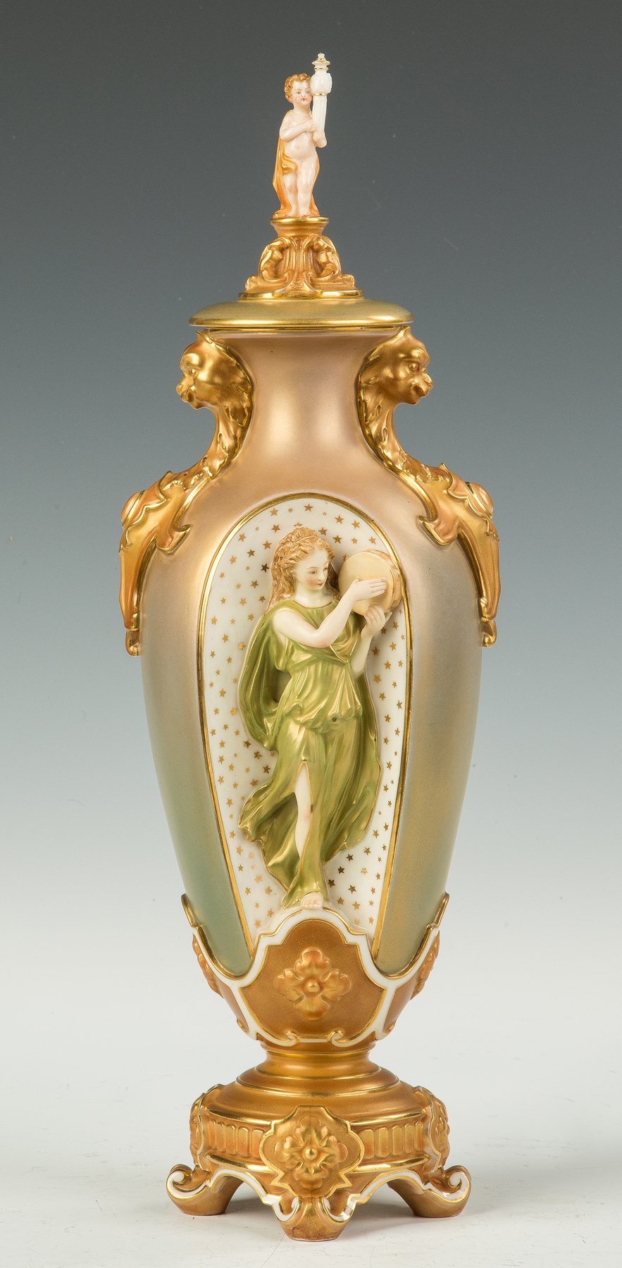 Appraisal: Royal Worcester Porcelain Vase Retail by Tiffany Co NY C