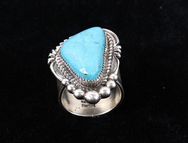 Appraisal: Navajo Alvin Joe Stormy Mountain Sterling Ring Included in this