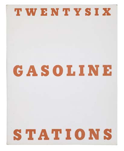 Appraisal: RUSCHA EDWARD Twentysix Gasoline Stations Illustrated with reproductions of Ruscha's