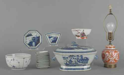 Appraisal: Miscellaneous export porcelain to include a Canton covered tureen a