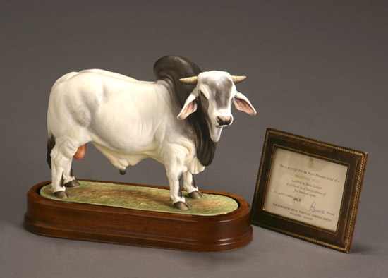 Appraisal: Royal Worcester Figure of a Brahman Bull Modelled by Doris