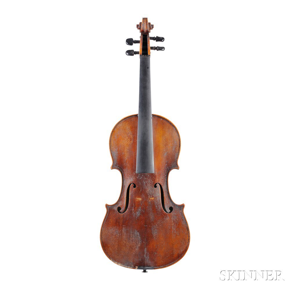 Appraisal: Eastern European Violin barely legible label RAFFAELE ANTONIO GAGLIANO NAPOLI