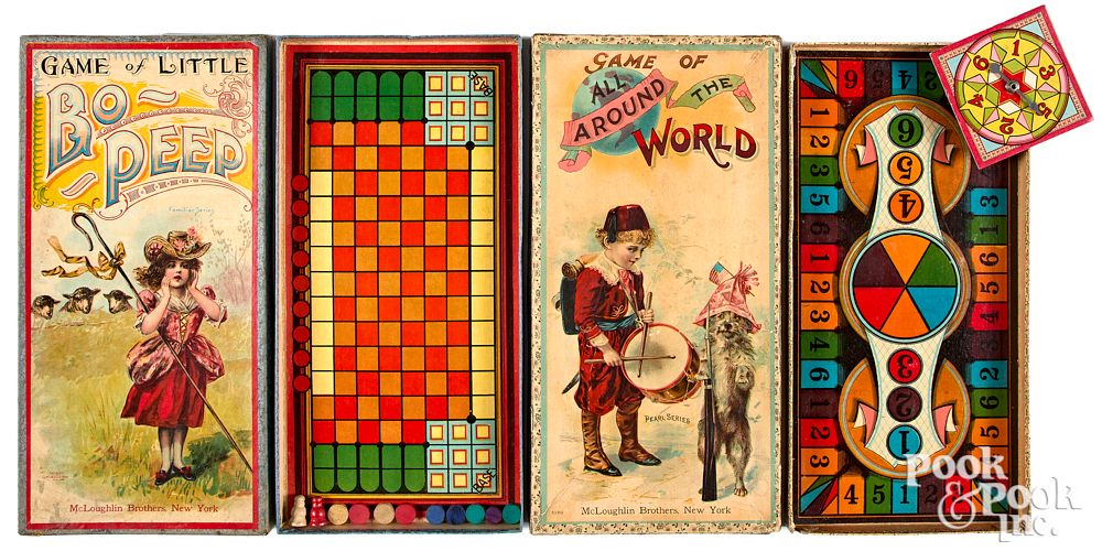 Appraisal: Two early McLoughlin Bros Games ca Two early McLoughlin Bros