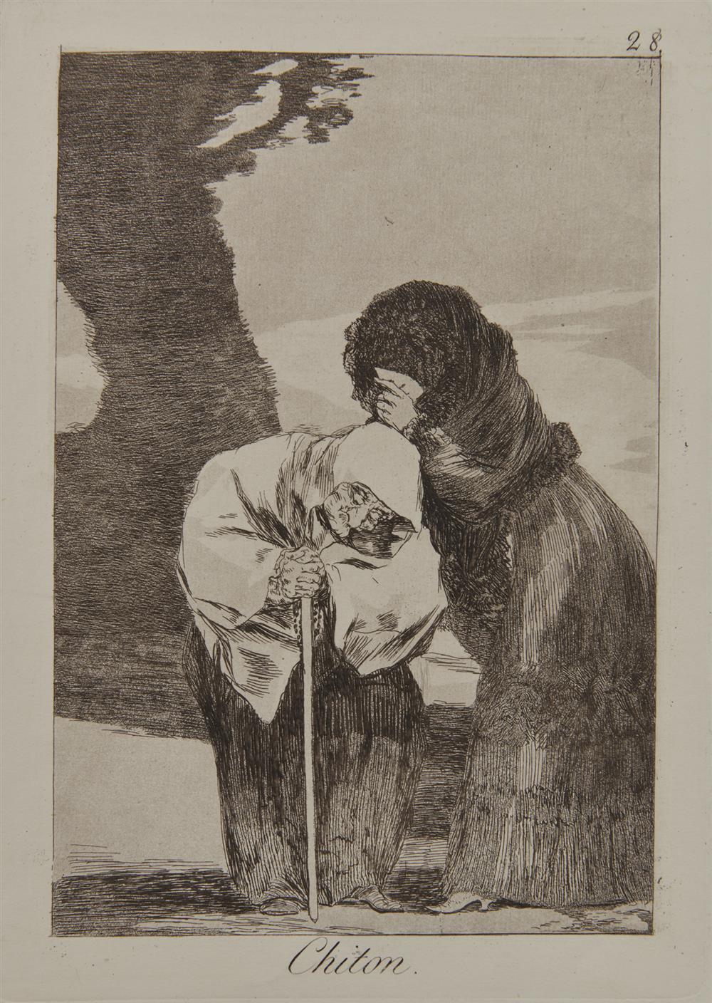 Appraisal: Collection of Sixteen Prints by Various Makers including FRANCISCO GOYA