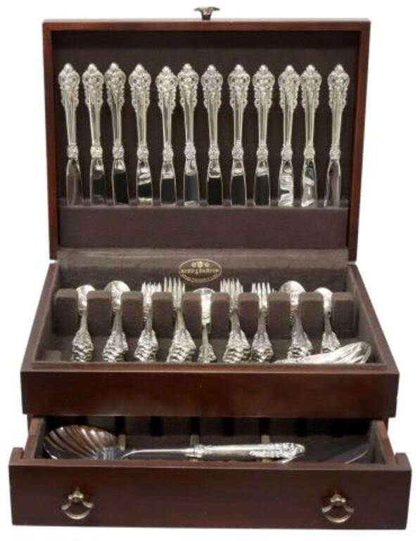 Appraisal: lot of American sterling silver flatware service Wallace Silversmiths in