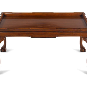 Appraisal: A Kittinger Georgian Style Mahogany Cocktail Table th Century Height