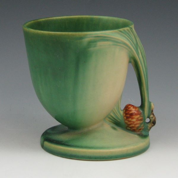 Appraisal: Roseville Pine Cone bowl in green Marked Roseville Mint tall