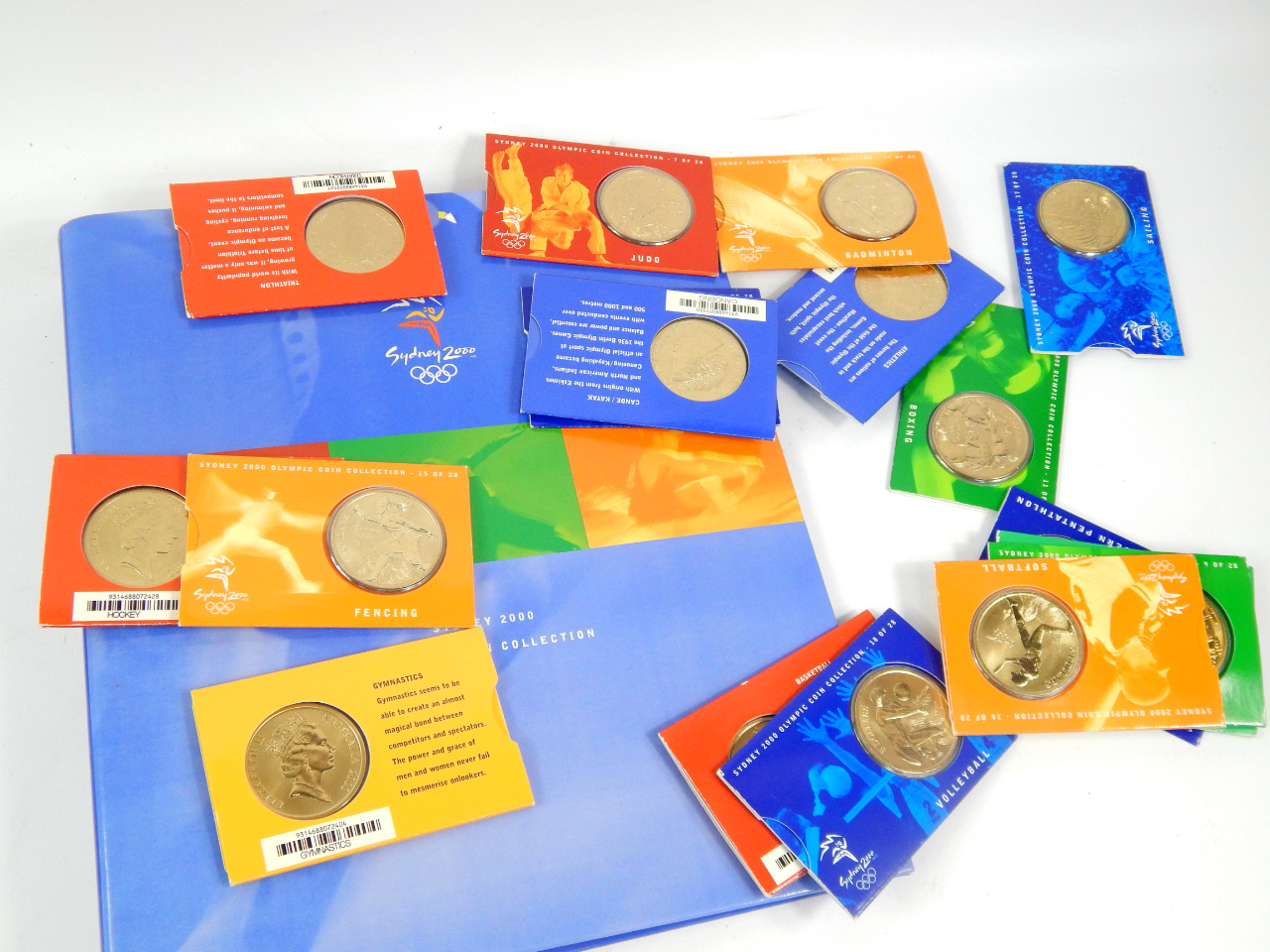 Appraisal: Commemorative coins for the Sydney Olympics with folder a quantity