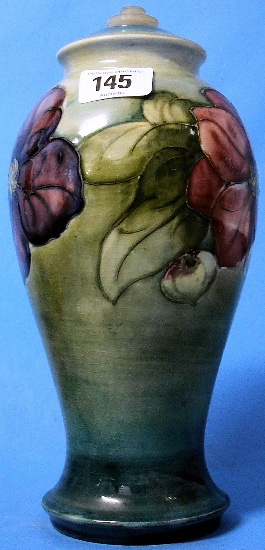 Appraisal: Moorcroft Lampbase decorated in the Clematis design height cm