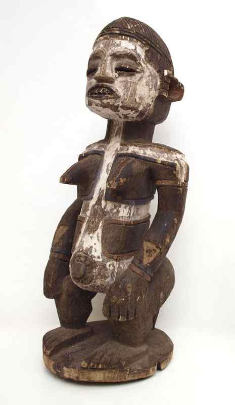 Appraisal: CARVED AFRICAN IGBO FIGURE NIGERIA '' x '' x ''CONDITION