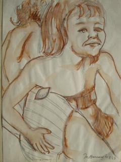 Appraisal: Margaret T Burroughs drawing Margaret T Burroughs American - -