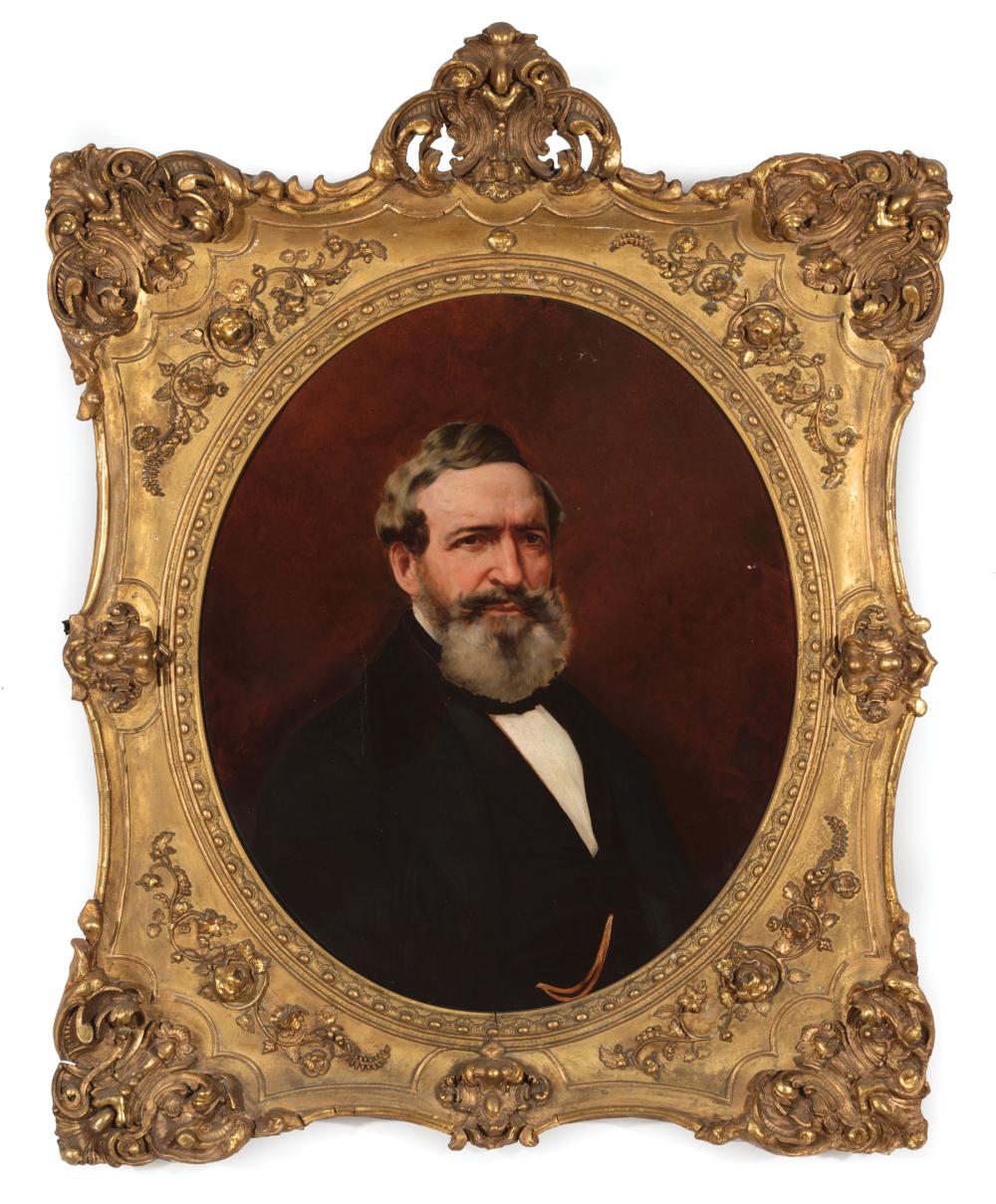 Appraisal: Louisiana School mid- th c Portrait of James Gallier Sr