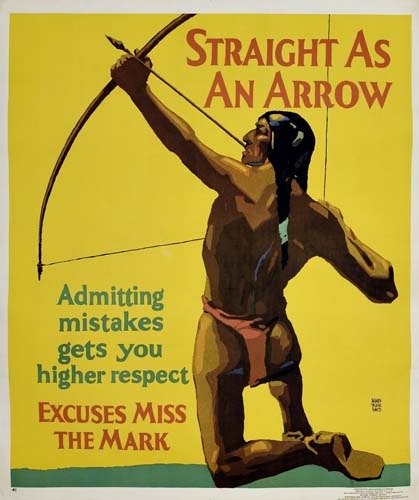 Appraisal: WILLARD FREDERIC ELMES STRAIGHT AS AN ARROW x inches Mather