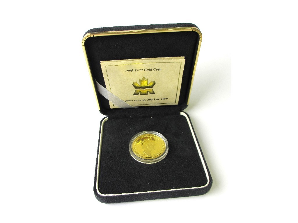 Appraisal: A Canadian Queen Elizabeth II head ct gold proof coin