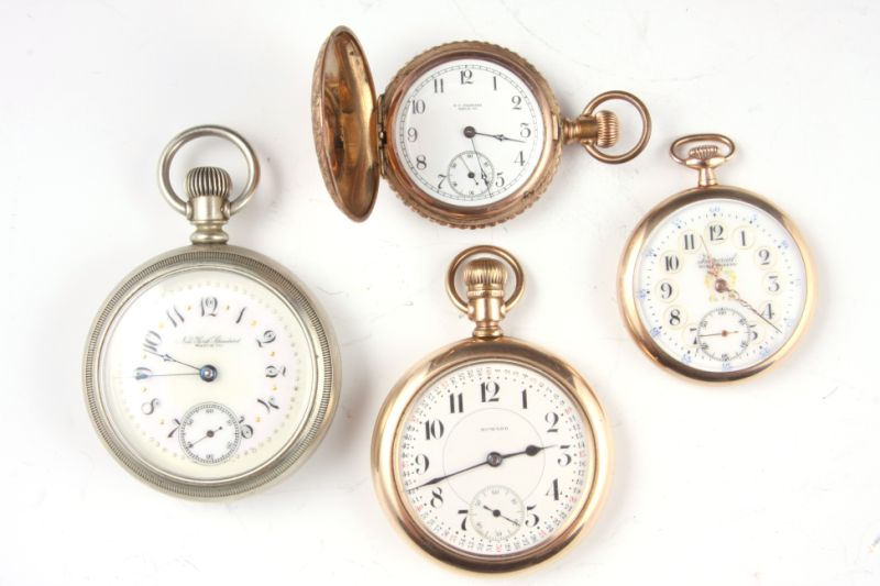 Appraisal: Four Vintage Pocket Watches the first by New York Standard