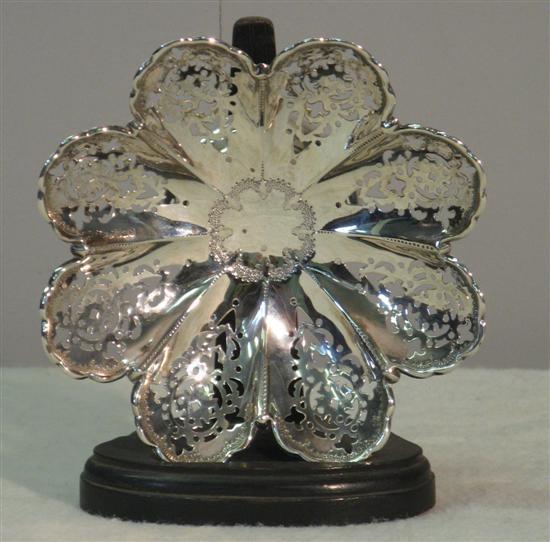 Appraisal: Edward VII Silver Sweet Dish with pierced decoration Sheffield w