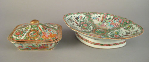 Appraisal: Chinese export rose medallion footed bowl and covered tureen th